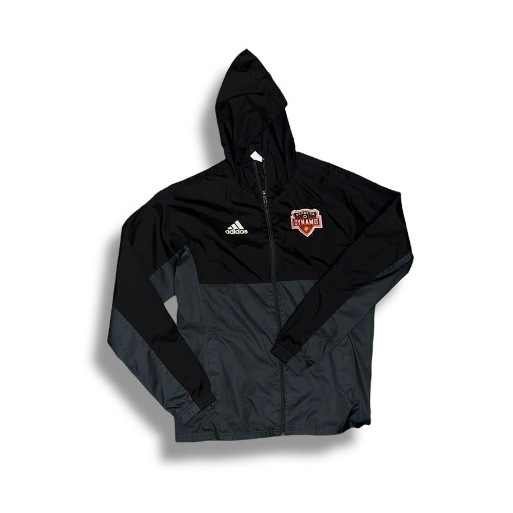Adidas Black Houston Dynamo Hooded All Weather Jacket